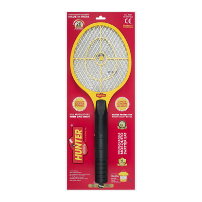 Mosquito Resistant Bat/Rechargeable Mosquito Swatter Bat/ISO 9001 Certified Zapper Racket (Pack of 01)