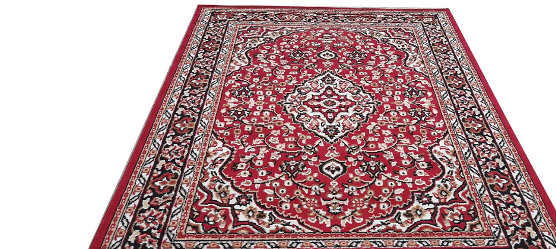 FASHION PRIYA Kashmiri Traditional Carpet Persian Design New Carpets for Your Home (Size 6x8 Feet , Red)