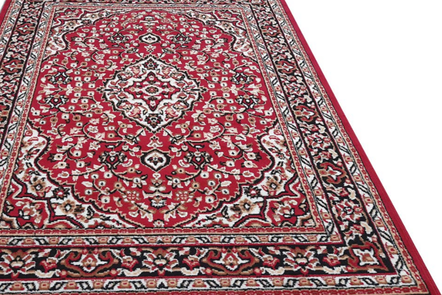 FASHION PRIYA Kashmiri Traditional Carpet Persian Design New Carpets for Your Home (Size 6x8 Feet , Red)