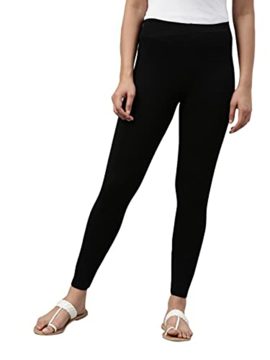 FP  Womens Slim Fit Cotton Ankle Length Leggings - Tall (Black_S)